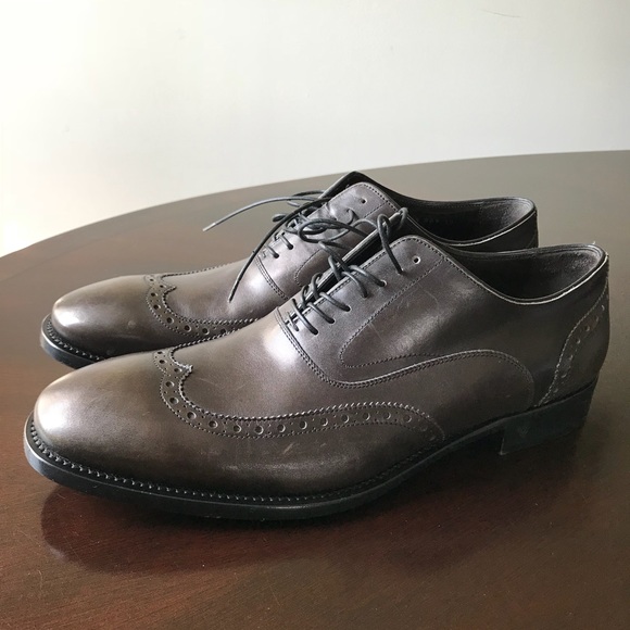 ????Rustic Gray John Varvatos 12M LaceUp Oxford shoes main image 6